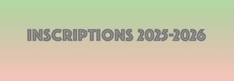 Les inscriptions 2025-2026 sont en ligne !